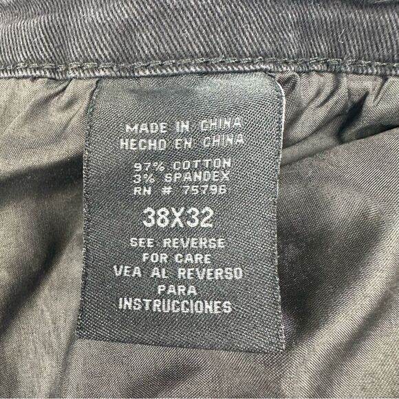 Waimea Jeans Mens 38 Black Skinny Distressed Denim Hipster Grunge Stretch 36x29* - Picture 13 of 14